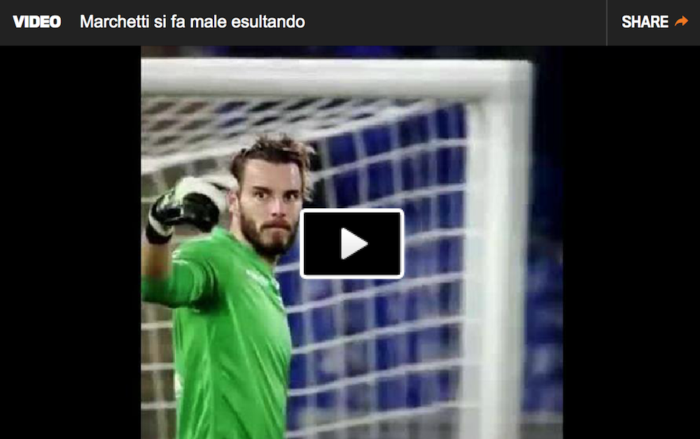 VIDEO – Marchetti, l’esultanza costa cara. K.O salterà l’Inter?