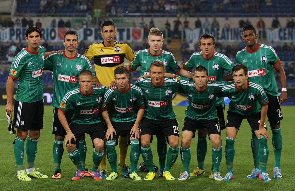 during the Uefa Europa League Group J match between SS Lazio and Legia Warszawa at Stadio Olimpico on September 19, 2013 in Rome, Italy.