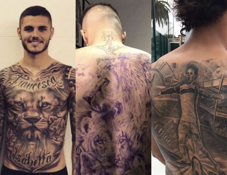Tatuaggi, da Icardi a Sané e Insigne: quando la sobrietà è tutta un’altra cosa