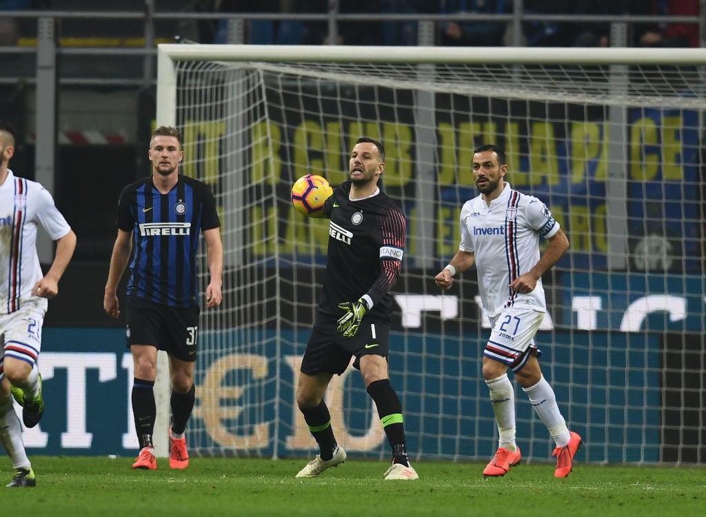 Inter-Sampdoria, Handanovic (InterTV): “Oggi era fondamentale vincere. Bisogna lottare fino alla fine”