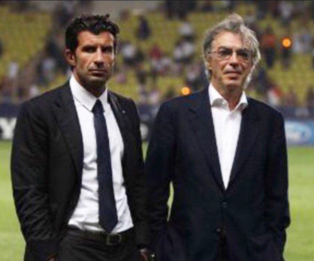 Social – Figo e gli auguri a Moratti: “Sei sempre nel mio cuore presidente, una delle migliori persone nel mondo del calcio”