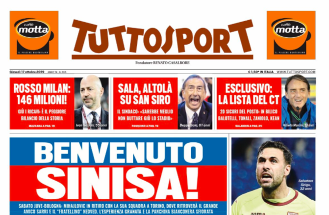 TS – Sala: “San Siro? Sarebbe meglio non buttare giù lo stadio”