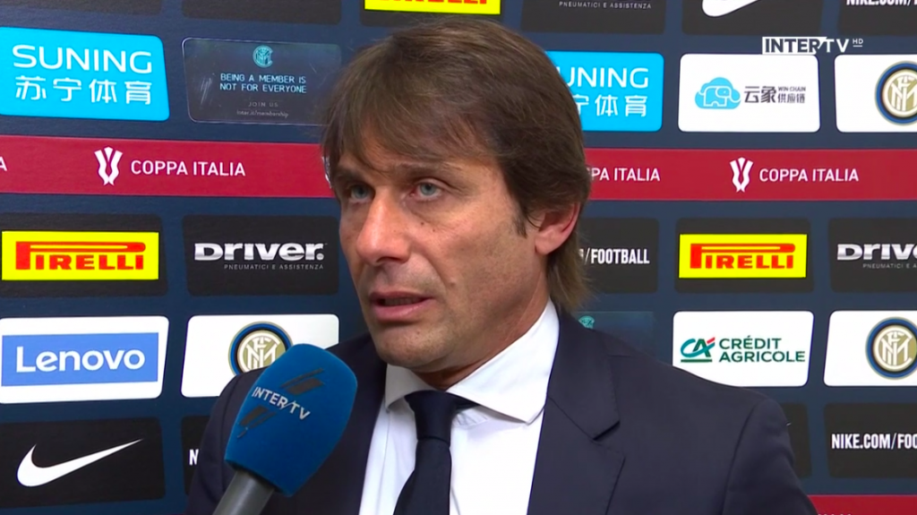 Inter-Cagliari, Conte (Inter TV): “Grande professionalità di chi ha giocato poco, Sanchez? Doveva giocare”