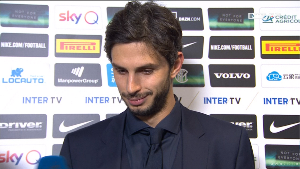 Inter-Cagliari, Ranocchia (Inter TV): “Anche chi non gioca si fa un bel mazzo. Molto contento per il gol”