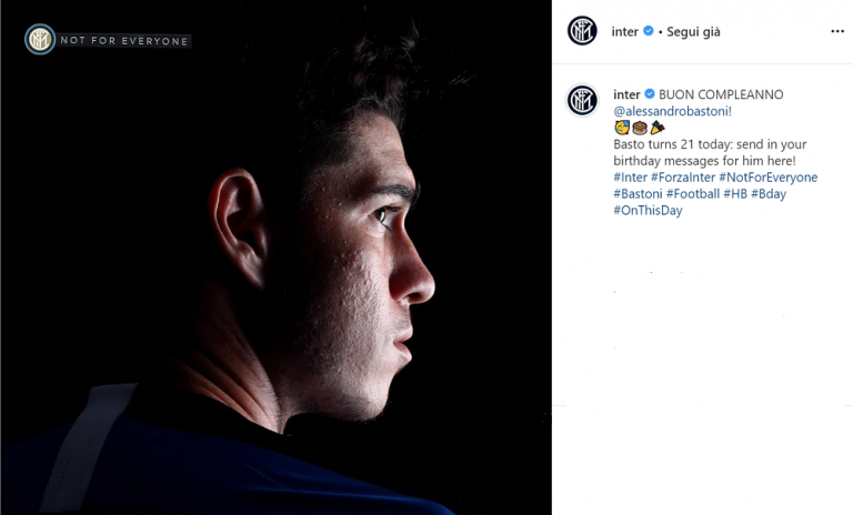 Social – 21 candeline oggi per Alessandro Bastoni: gli auguri dell’Inter
