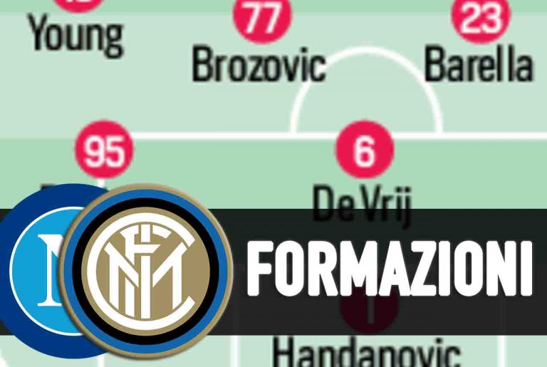 formazioni Napoli Inter