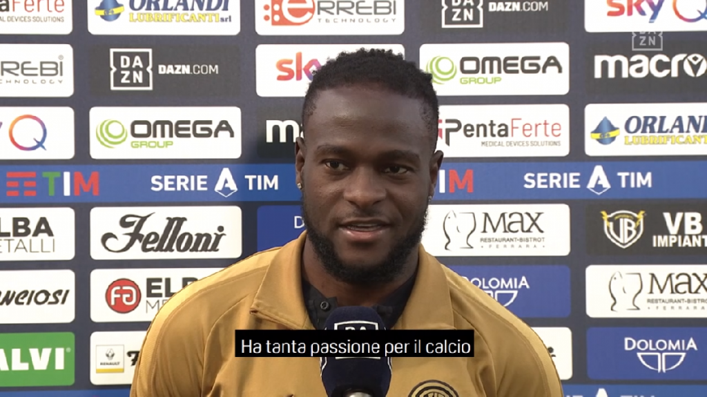 Spal-Inter, Moses (Dazn): “Conte è un grande allenatore, vogliamo vincere per renderlo felice”