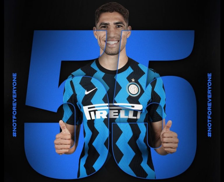 Hakimi, scelta a sorpresa: indosserà il numero 55. Indizio per la permanenza di Godin?