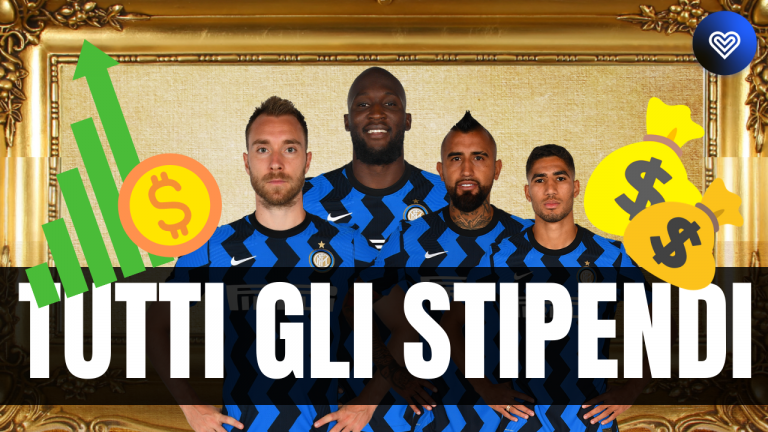 VIDEO – Tutti gli stipendi dei calciatori dell’Inter: da Lukaku a Eriksen Stipendi Inter