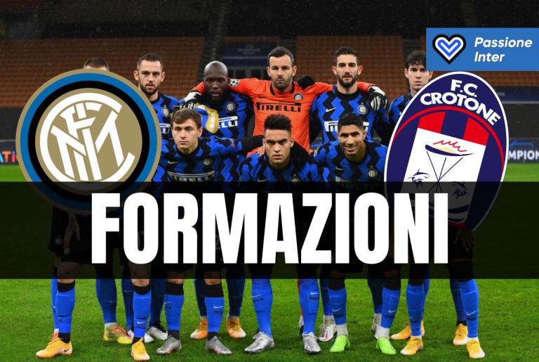 formazioni Inter Crotone