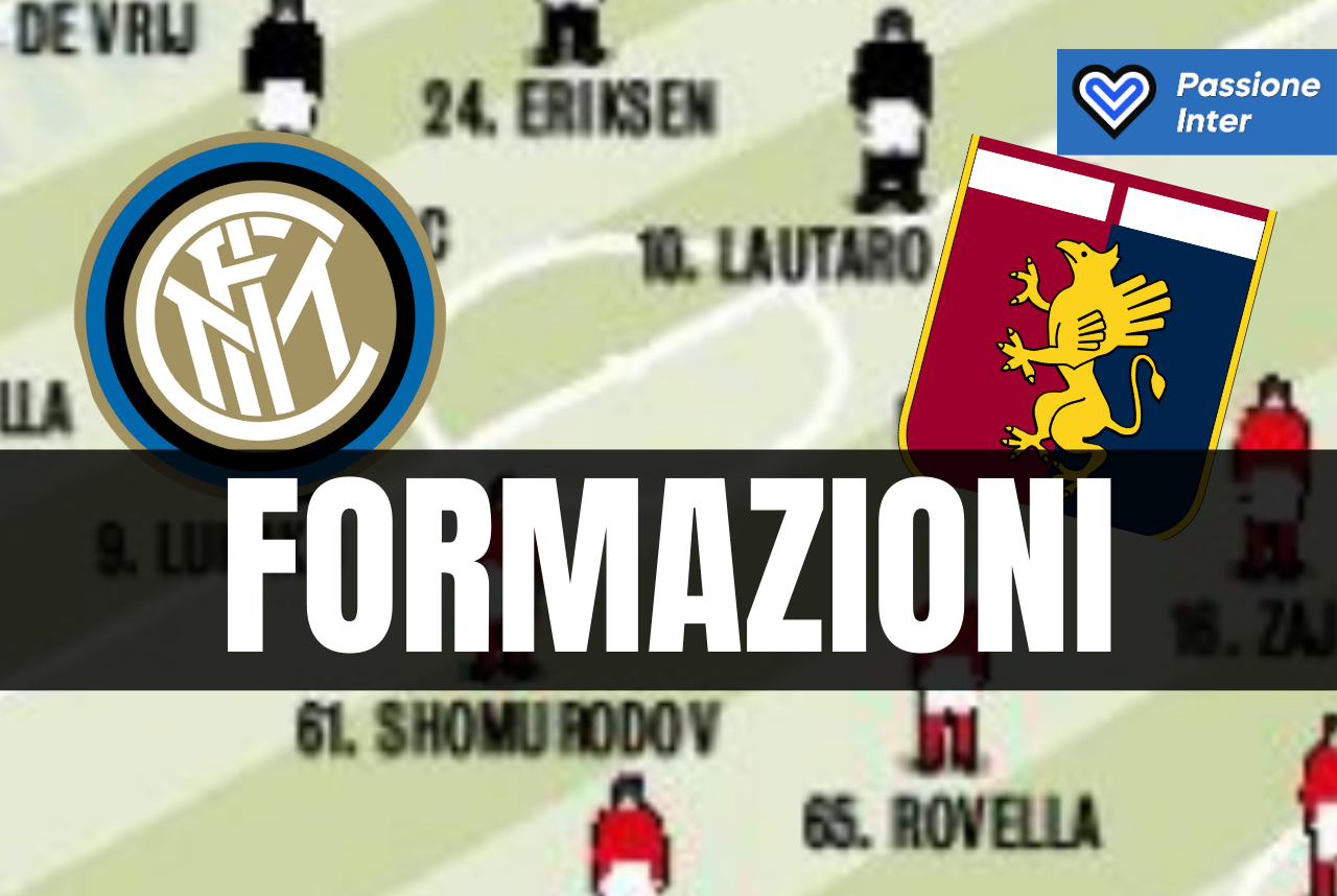 formazioni Inter Genoa
