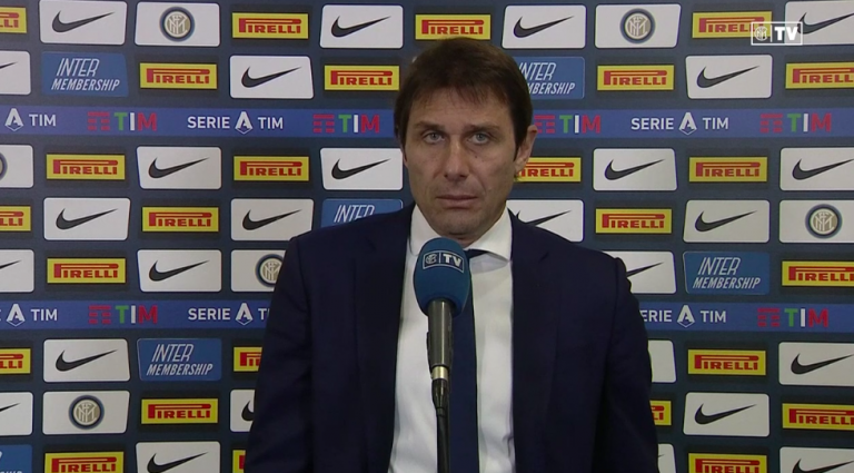 Inter-Sassuolo, Conte (Inter Tv): “Traguardo vicino, ma guai a mollare. Da ora le vittorie valgono 6 punti”