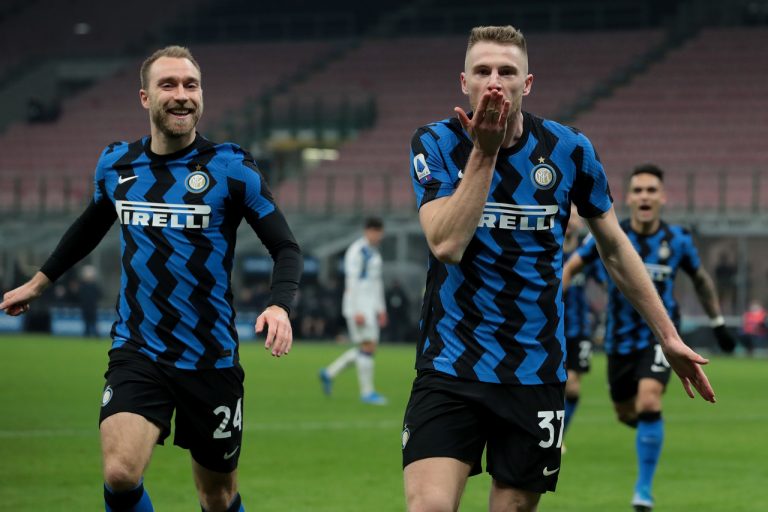 Serie A, 26^ giornata: l’Inter vince e conserva il +6 sul Milan. Risultati e classifica aggiornata Skriniar Inter
