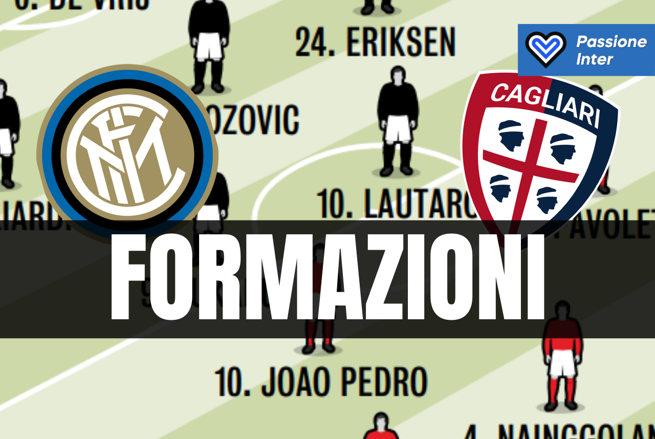 formazioni Inter Cagliari