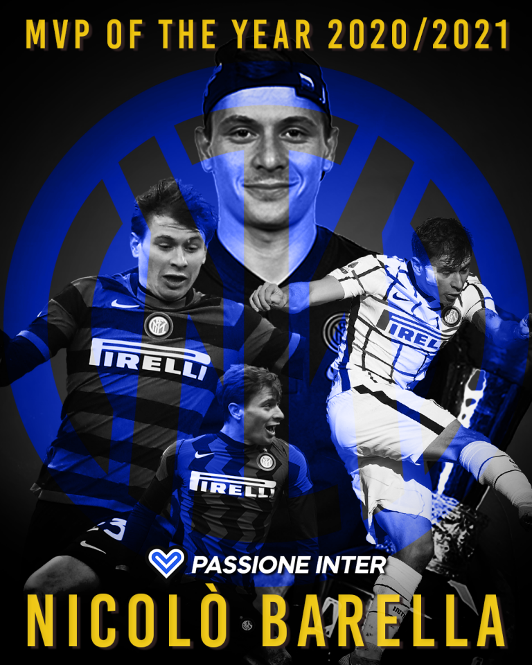Corsa, sacrificio, gol bellissimi e assist: Nicolò Barella è l’MVP of the year di Passione Inter