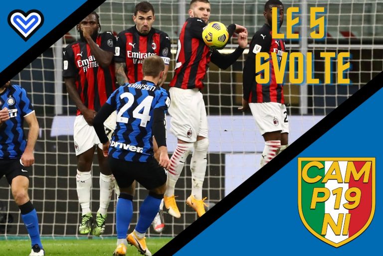 CAMP19NI D’ITALIA – Dal Sassuolo al successo nel derby: le 5 svolte verso lo scudetto dell’Inter