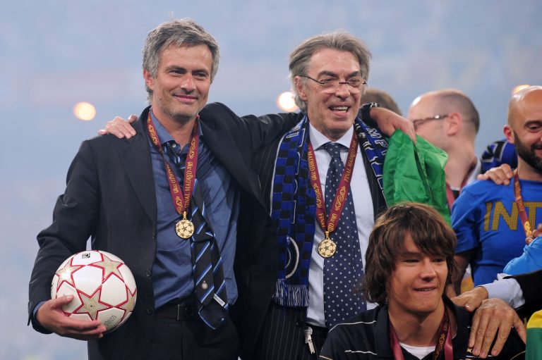 Moratti: “Scudetto? Se perde l’Inter tifo la Roma di Mou”