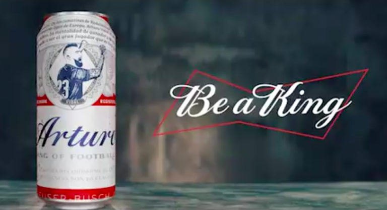 Una famosa birra ha dedicato ad Arturo Vidal un’edizione speciale