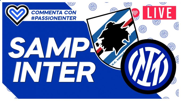 LIVE – Sampdoria-Inter: commenta con noi in diretta su YouTube e Twitch