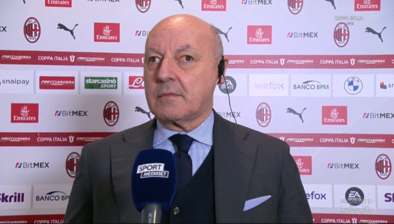 Milan-Inter, Marotta: “Fair Play Finanziario? I tifosi possono stare tranquilli. Crediamo in Lautaro”