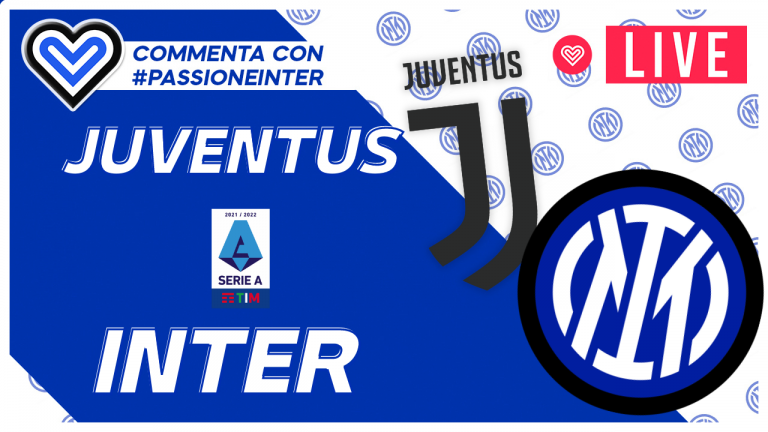 LIVE – JUVENTUS-INTER in Diretta! Live reaction Serie A