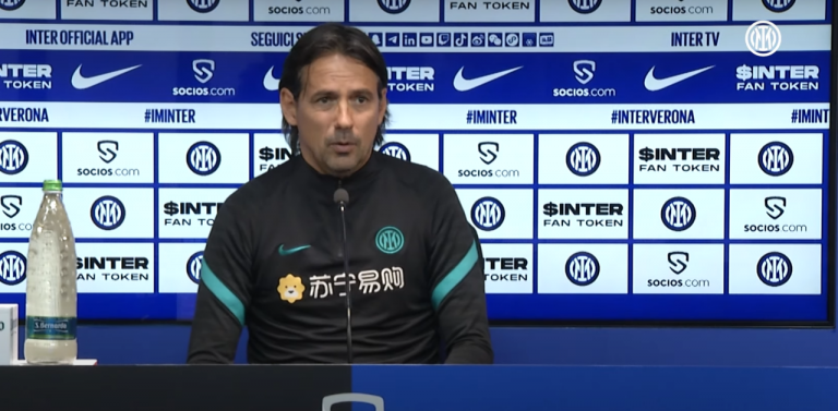 Inter-Verona, Inzaghi: “Servirà la vera Inter. Attacco? Ci sarà spazio per tutti”