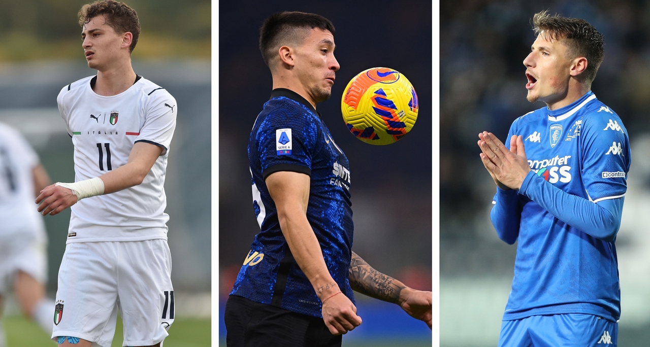 Esposito, Satriano e Pinamonti Inter