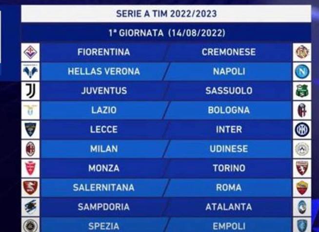 Calendario Serie A 2022/2023: ecco tutte le partite dell’Inter
