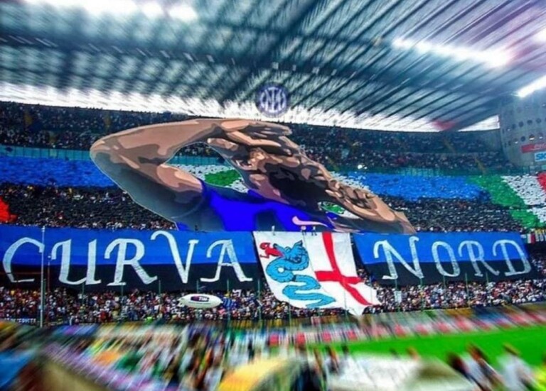 Le immagini della coreografia negata in Inter-Juve: un omaggio a Lukaku contro il razzismo