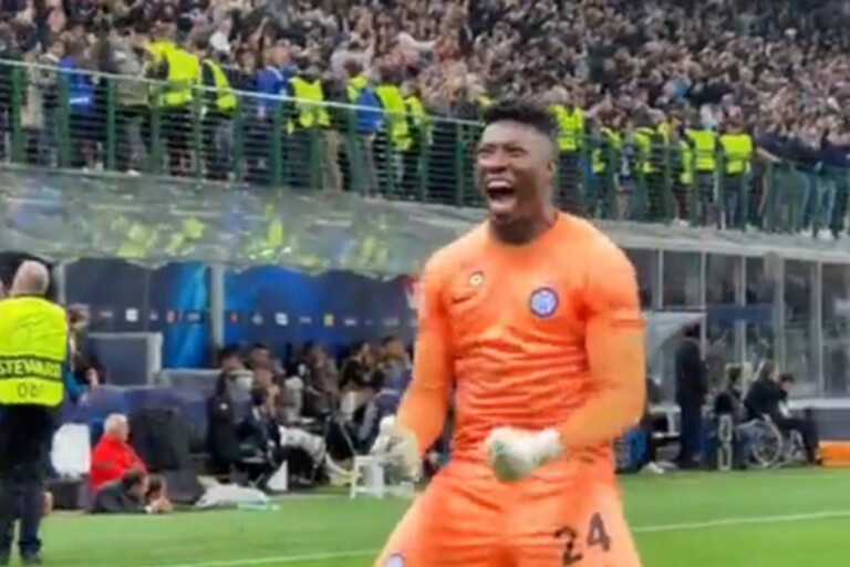 VIDEO – Onana da IMPAZZIRE: che ESULTANZA al gol di Lautaro!