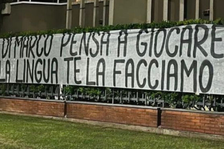 FOTO – Tifosi del Milan, MINACCE a Dimarco: la risposta