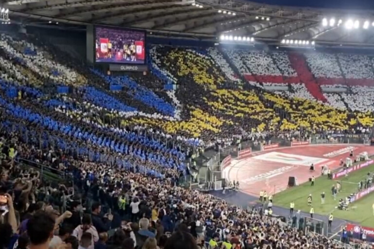 VIDEO – Fiorentina-Inter, coreografia MAESTOSA della curva nerazzurra!