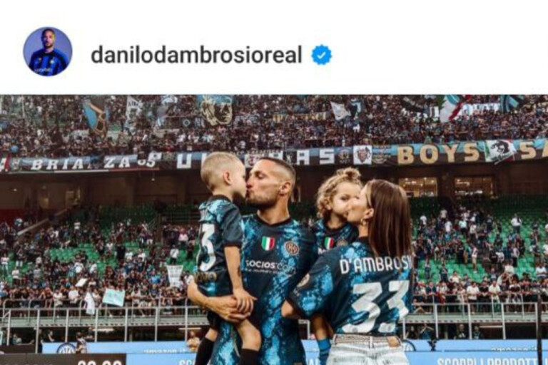 INSTAGRAM – D’Ambrosio ai saluti: “Tifo Inter da sempre”