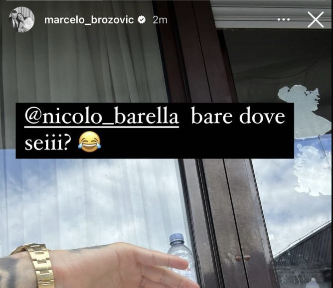 INSTAGRAM – Siparietto social tra Brozovic e Barella…
