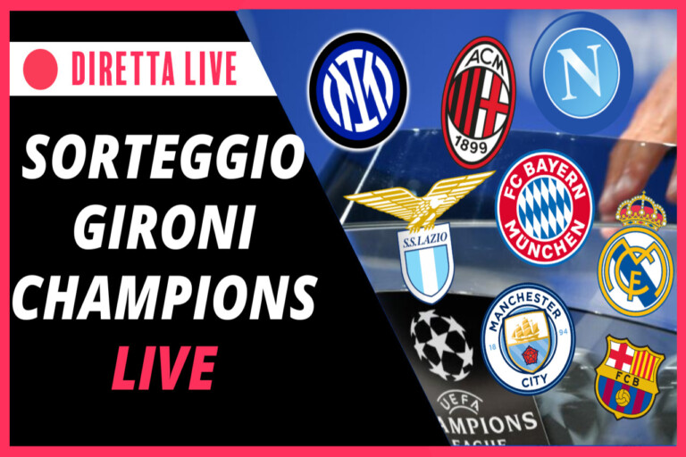 DIRETTA – Sorteggio Champions League in DIRETTA e LIVE reaction: il Gruppo dell’Inter
