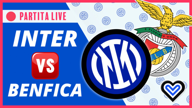 LIVE – INTER BENFICA in Diretta! Live reaction Champions League