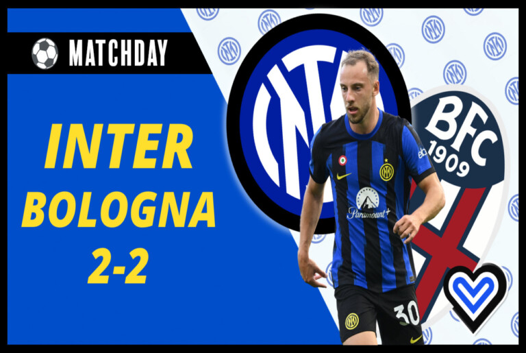 VIDEO – INTER BOLOGNA 2-2: INZAGHI FA IL SOLITO ERRORE. E L’ARBITRO…