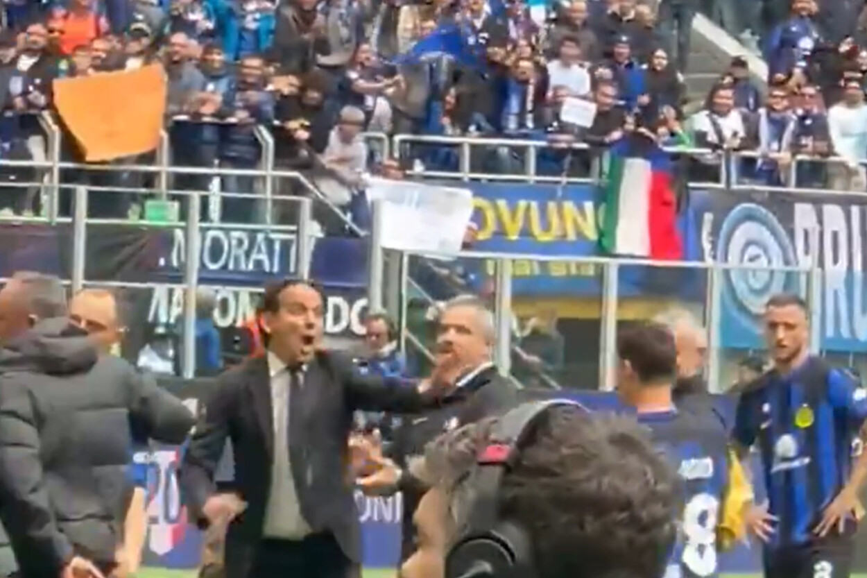 VIDEO – Pavard che scherzo a Inzaghi: GAVETTONE a sorpresa!
