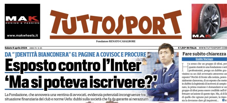 Tifosi Juve, l’ultima mossa è disperata: “Perché l’Inter non può iscriversi al campionato”