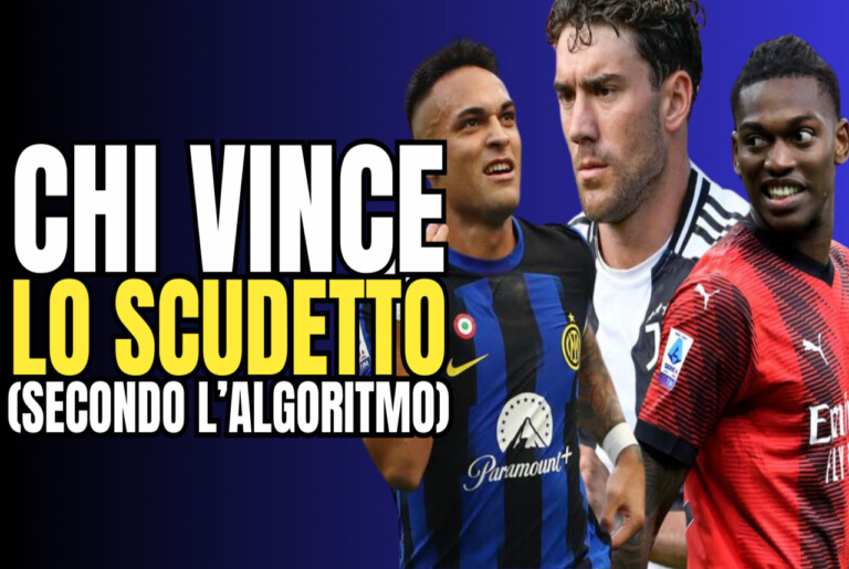 VIDEO – CLAMOROSO INTER! Ecco chi Vince lo SCUDETTO secondo l’Algoritmo