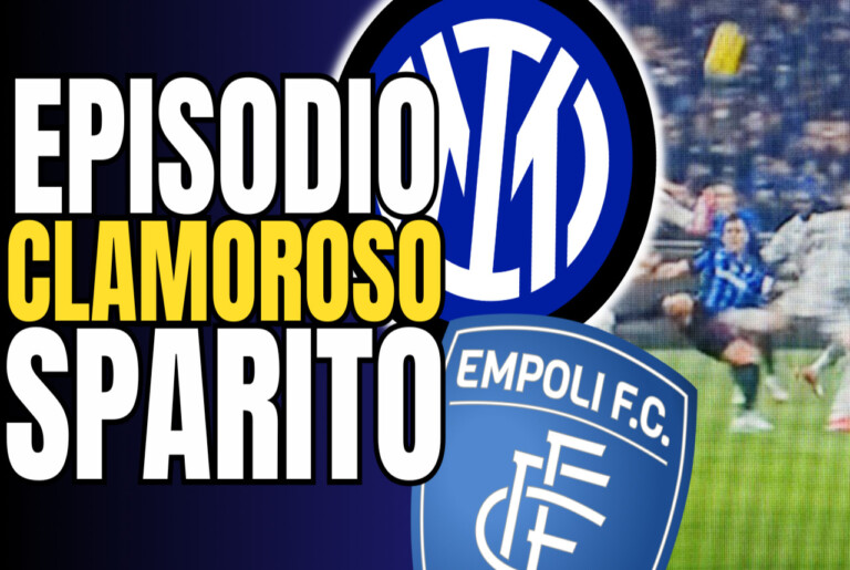 VIDEO – L’incredibile RIGORE non concesso in Inter-Empoli SPARITO da Tutte le Moviole