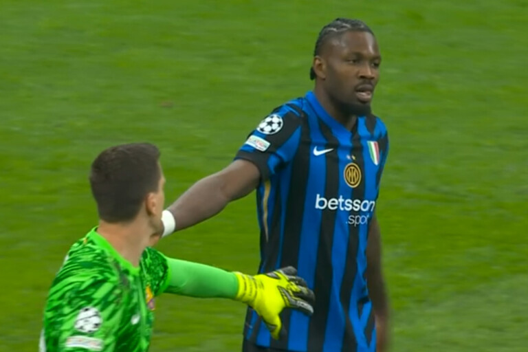 Thuram e Szczesny in Inter-Barcellona