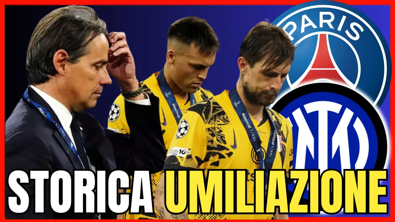 DIRETTA – Umiliazione PSG-Inter 5-0, processo TOTALE alla finale – INTER NEWS