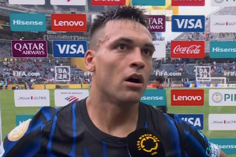Lautaro Martinez al termine di Inter-Urawa Red Diamonds