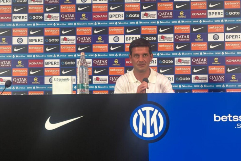 Cristian Chivu in conferenza stampa dopo Inter-Udinese