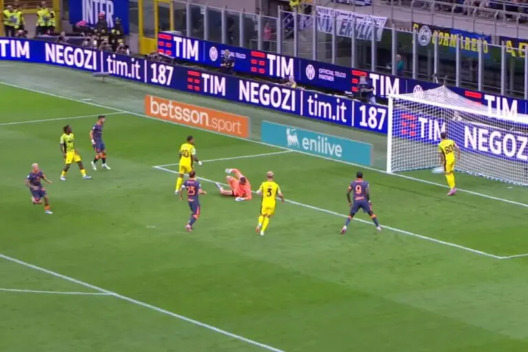 Gol Dimarco in Inter-Sassuolo