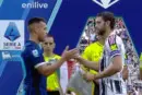 Lautaro Martinez e Manuel Locatelli prima di Juventus-Inter