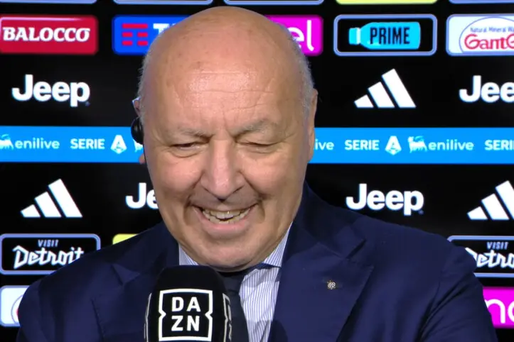Beppe Marotta prima di Juventus-Inter