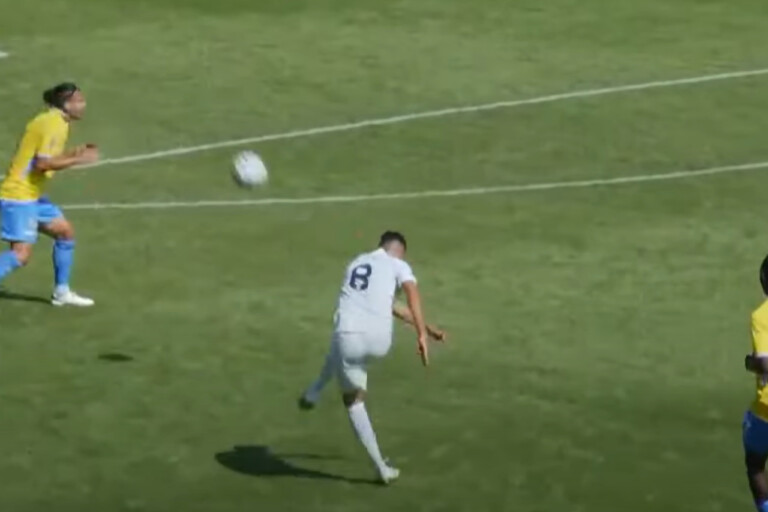 Gol di Fiordilino in Pergolettese-Inter U23