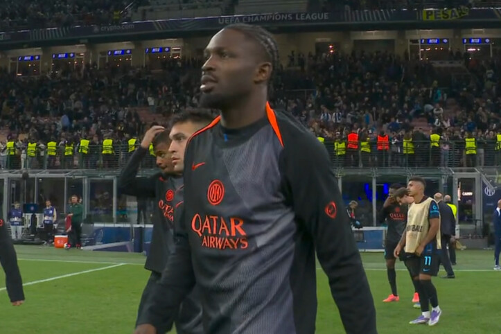 Marcus Thuram al termine di Inter-Slavia Praga